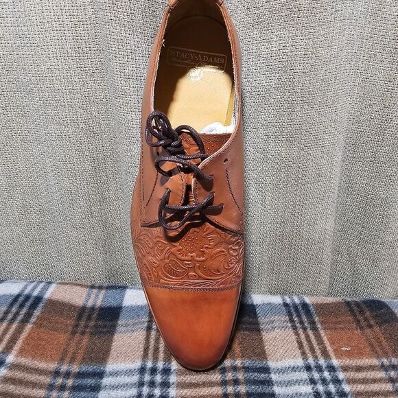 Stacy Adams Madison 2 Cognac Oxfords - Picture 6 of 13